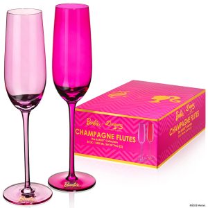 Barbie™ X Dragon Glassware® Champagne Flutes