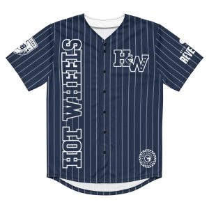 Hot Wheels Navy Striped Baseball Jersey