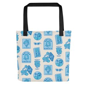 Barbie Badges Cutie Cream Tote Bag