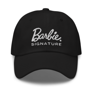 Barbie Signature Logo Black Baseball Hat