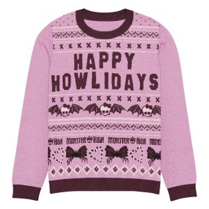Monster High Happy Howlidays Pink Ugly Sweater