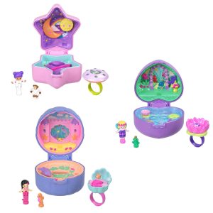 Polly Pocket Collector. Heritage Ring Box 3 Pack