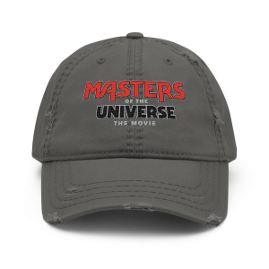 Masters of the Universe The Movie Logo Grey Dad Hat
