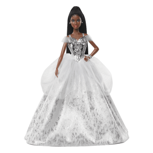 2021 Holiday Barbie Doll. Brunette Braids