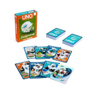 UNO Fandom NFL Miami Dolphins Game Deck