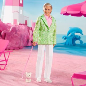 Sugar's Daddy Ken Doll in Pastel Suit With Dog – Barbie The Movie