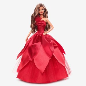 2022 Holiday Barbie. Light-Brown Hair