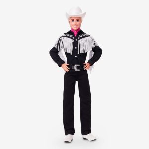 Ken Doll in Black and White Western Outfit – Barbie The Movie