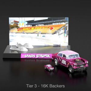 RLC Exclusive 1:18 Scale '55 Chevy Bel Air Gasser Candy Striper - Crowdfund