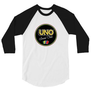 UNO Social Club White Raglan Tee