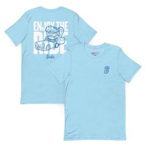 Barbie Enjoy the Ride Embroidered Cutie Blue T-Shirt