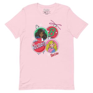 Barbie Holiday Ornaments Pink T-shirt