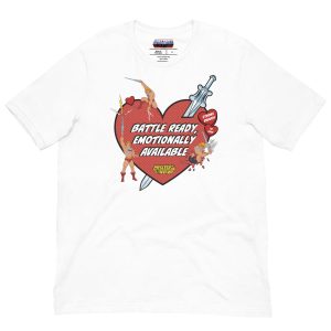 Masters of the Universe He-Man Battle Ready White T-shirt