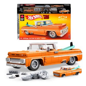 Mattel Brick Shop Hot Wheels Custom '62 Chevy Pickup Building Set
